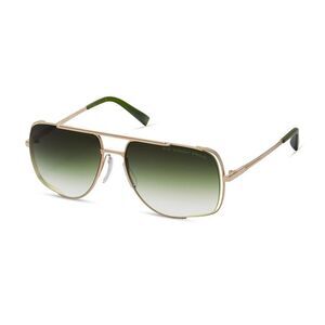 Dita Sunglasses Aviator Full Rim, Gold Frame and Green Gradient Lens